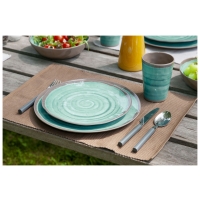 bo-camp Servies Halo 12 delig melamine aqua 6181392