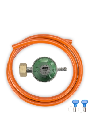 Gimeg Gimeg BBQ set propaanfles 30mbar +1,5m Gimeg Gimeg BBQ set propaanfles 30mbar +1,5m