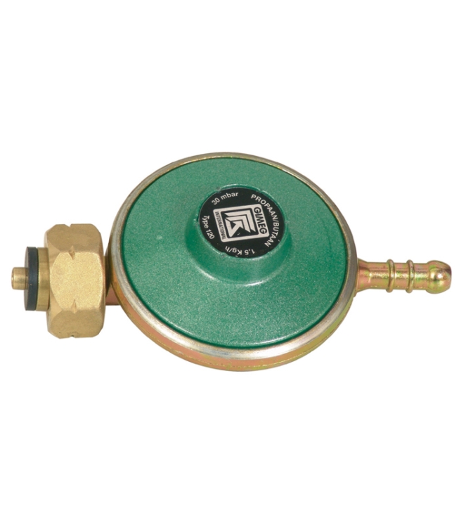 Gimeg Gimeg Drukregelaar Din 30mbar slangpil 5600101 Gimeg gas/benzine 5600101 ecru bij Leerentveldvrijetijd.nl