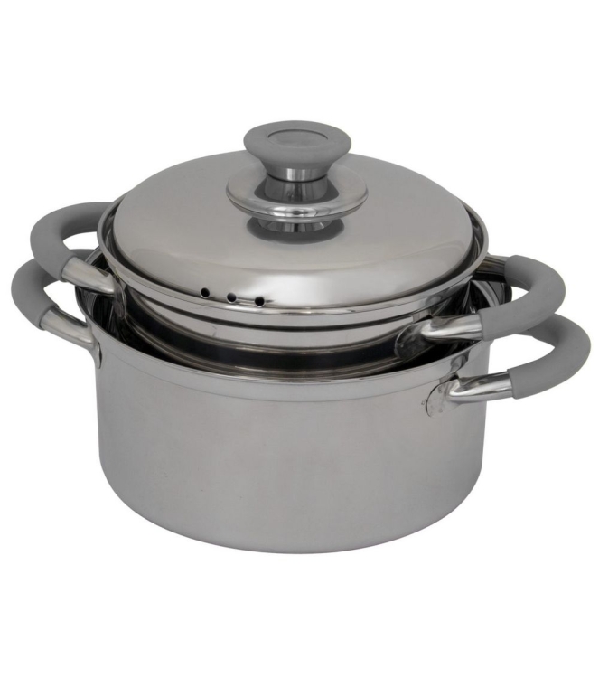 Eurotrail Eurotrail RVS Pannenset Roma, 3delig ETKW5211 Eurotrail koken ETKW5211 ecru bij Leerentveldvrijetijd.nl