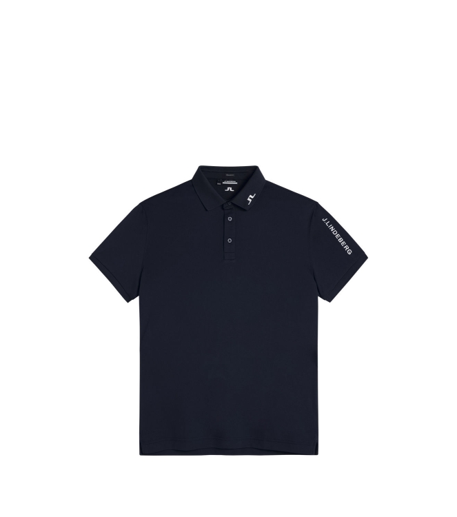j. lindeberg j. lindeberg Tour Tech Reg Fit Golf Polo jl navy GMJT06337 JL Navy j. lindeberg fleeces en truien GMJT06337 antraciet bij Leerentveldvrijetijd.nl