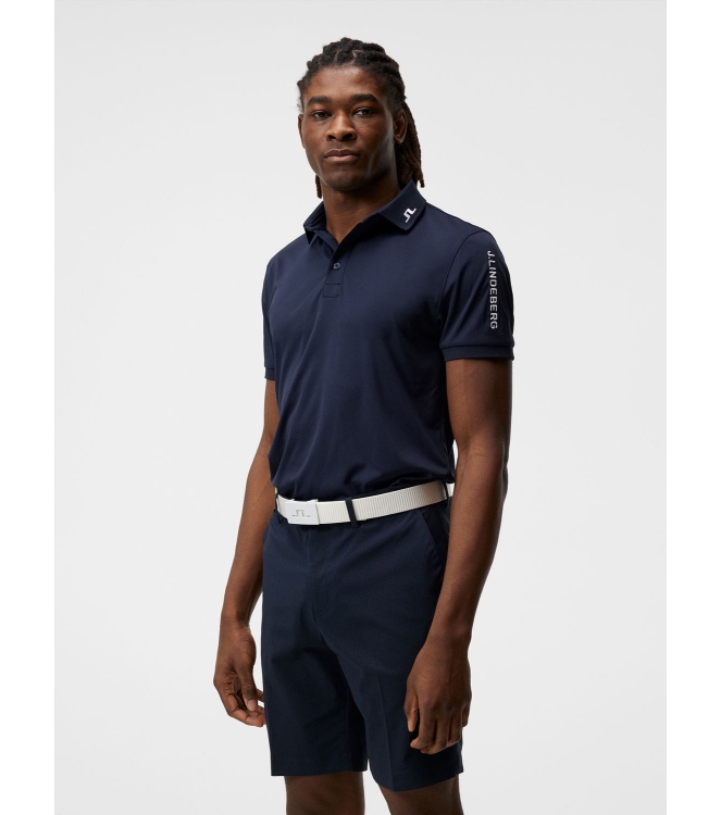 j. lindeberg j. lindeberg Tour Tech Reg Fit Golf Polo jl navy GMJT06337 JL Navy j. lindeberg fleeces en truien GMJT06337 antraciet bij Leerentveldvrijetijd.nl