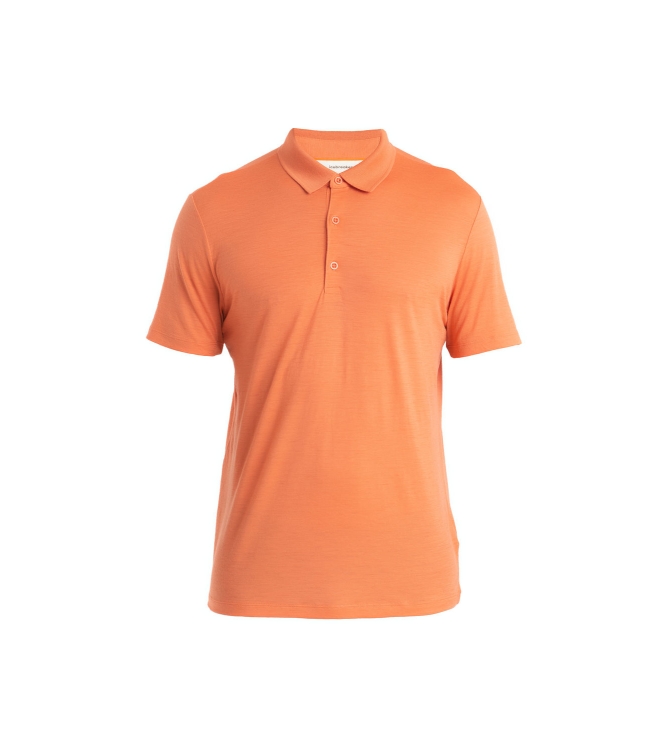 Icebreaker Icebreaker M Mer 150 Tech Lite III SS Polo ember 0A56WKX02 Ember Icebreaker fleeces en truien 0A56WKX02 beige bij Leerentveldvrijetijd.nl