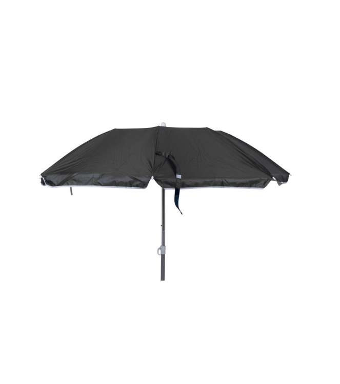 Bo-Camp Bo-Camp Parasol compact 3-dlg 160cm grey 7267270 Grey Bo-Camp meubilair 7267270 lichtblauw bij Leerentveldvrijetijd.nl