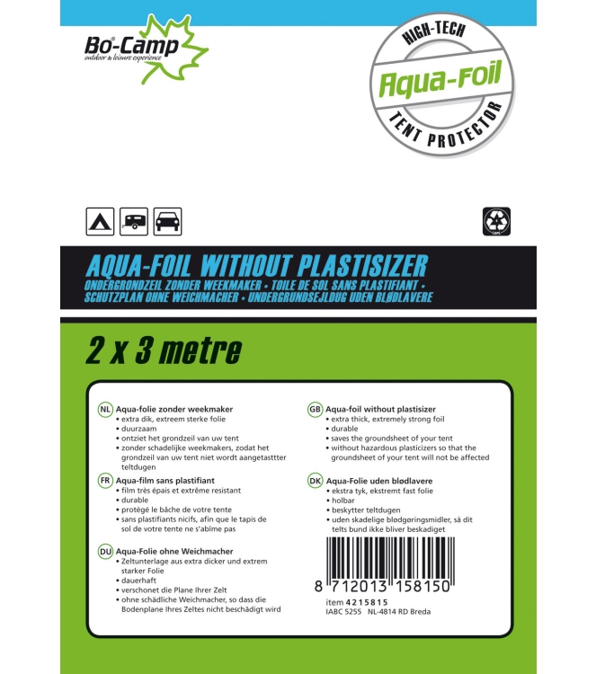 Bo-Camp Bo-Camp Aqua Folie 0.1mm 2x3 meter 4215815 Bo-Camp tenten 4215815 ecru bij Leerentveldvrijetijd.nl