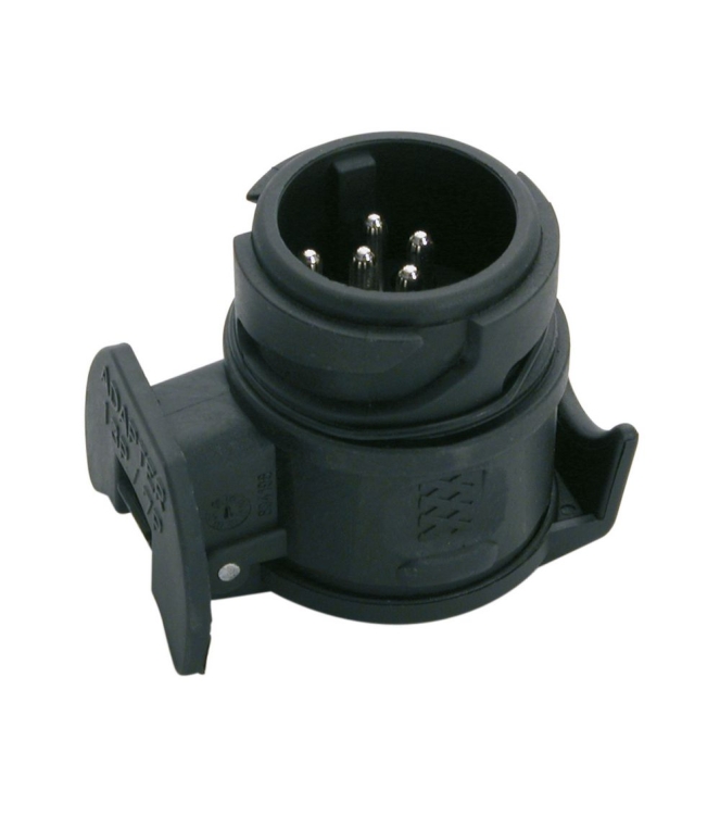 Carpoint Carpoint Adapter 7-13 polig kort zwart  4741300  Carpoint electra 4741300 ecru bij Leerentveldvrijetijd.nl