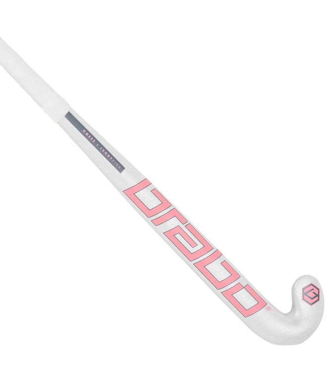 Brabo Brabo O\'GEEZ Original Pearl White/Pink 31525310050 Brabo hockeysticks 31525310050 ecru bij Leerentveldvrijetijd.nl