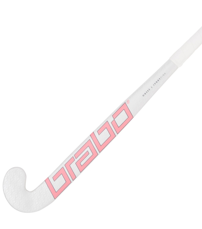 Brabo Brabo O\'GEEZ Original Pearl White/Pink 31525310050 Brabo hockeysticks 31525310050 ecru bij Leerentveldvrijetijd.nl