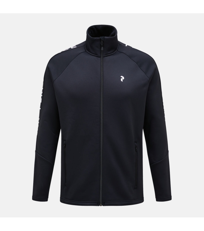 Peak Performance Peak Performance M Rider Zip Jacket black G79436050 Black Peak Performance fleeces en truien G79436050 licht grijs bij Leerentveldvrijetijd.nl
