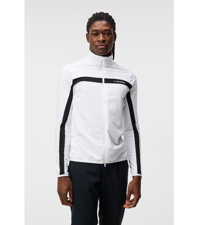 j. lindeberg j. lindeberg Jarvis Mid Layer white GMJS03873 White j. lindeberg fleeces en truien GMJS03873 roze bij Leerentveldvrijetijd.nl