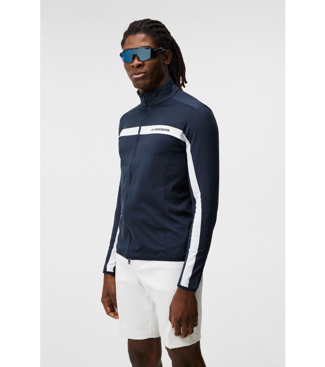 j. lindeberg j. lindeberg Jarvis Mid Layer jl navy GMJS03873 JL Navy j. lindeberg fleeces en truien GMJS03873 antraciet bij Leerentveldvrijetijd.nl