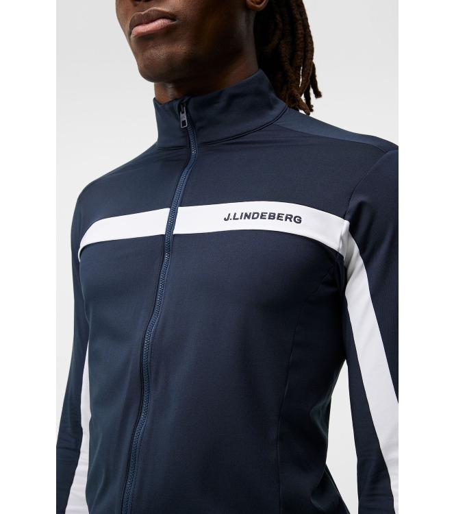 j. lindeberg j. lindeberg Jarvis Mid Layer jl navy GMJS03873 JL Navy j. lindeberg fleeces en truien GMJS03873 antraciet bij Leerentveldvrijetijd.nl