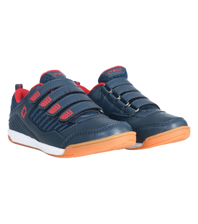 Brabo Brabo BF1020F Brabo Shoe Velcro Indoor Navy/Rd navy/red 31601020060 Navy/Red Brabo hockeyschoenen 31601020060 antraciet bij Leerentveldvrijetijd.nl