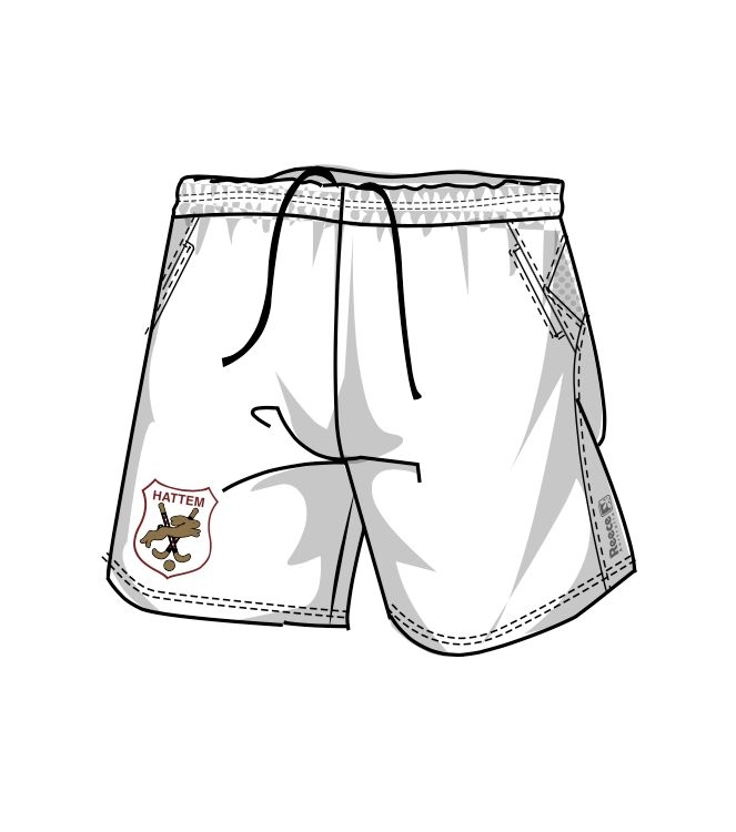 Reece Reece MHC Hattem short unisex 2000 white 837101 SR H 2000 white Reece hockeykleding 837101 SR H roze bij Leerentveldvrijetijd.nl