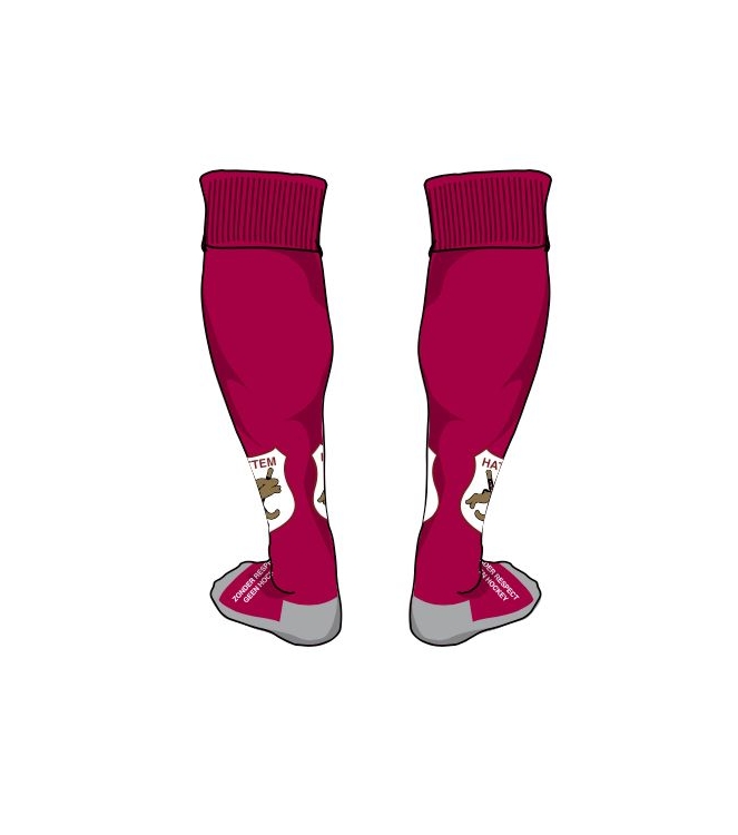 Reece Reece MHC Hattem hockey sokken 6690 burgundy 696687 6690 Burgundy Reece hockeykleding 696687 geel bij Leerentveldvrijetijd.nl