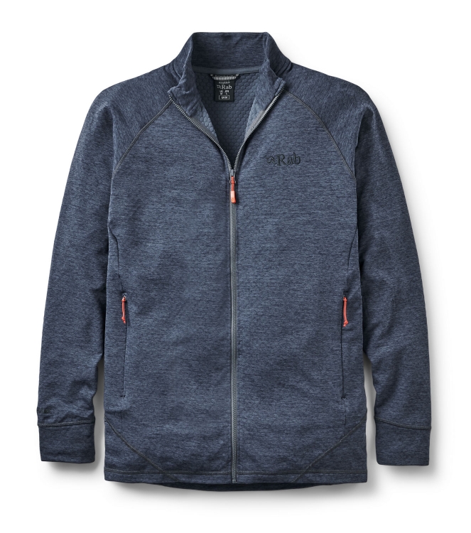 Rab Rab Nexus Jacket ste_steel QFF-72 STE_Steel Rab fleeces en truien QFF-72 lichtblauw bij Leerentveldvrijetijd.nl