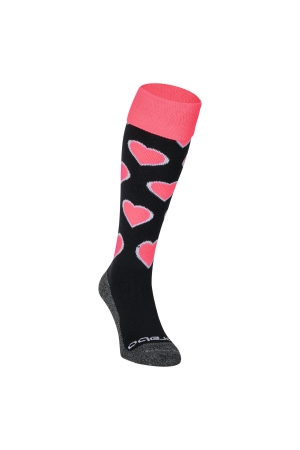 Brabo Brabo BC8320C Socks Hearts Black/Pink 