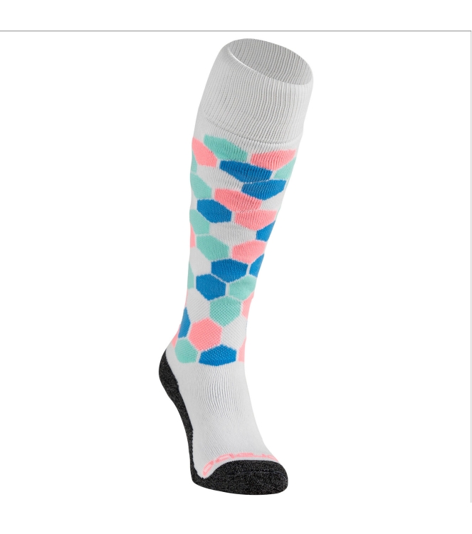 Brabo Brabo BC8620A Socks Hex Pastel 318.08620.010 Brabo hockeykleding 318.08620.010 ecru bij Leerentveldvrijetijd.nl