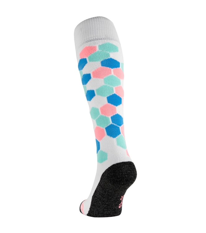 Brabo Brabo BC8620A Socks Hex Pastel 318.08620.010 Brabo hockeykleding 318.08620.010 ecru bij Leerentveldvrijetijd.nl