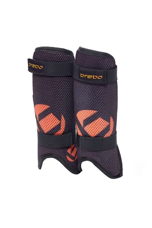 Brabo Brabo F3 Mesh LW JR scheenbeschermers black/orange