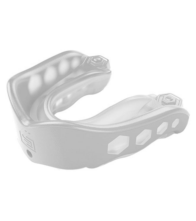 Shockdoctor Shockdoctor Gel Max gebitsbeschermer 060 clear/white 317.08030 060 Clear/White Shockdoctor bescherming 317.08030 roze bij Leerentveldvrijetijd.nl