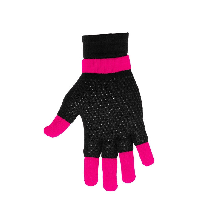 Reece Reece Knitted Ultra Grip Glove 2 in 1 black-pink 889031 8180 black-pink Reece bescherming 889031 8180 ivoor bij Leerentveldvrijetijd.nl