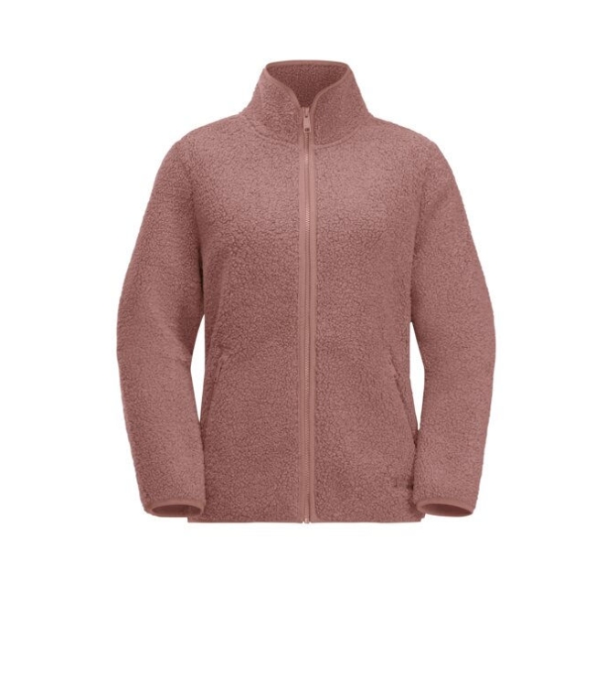 Jack Wolfskin Jack Wolfskin High Curl Jacket W afterglow 1708732_3068 afterglow Jack Wolfskin fleeces en truien 1708732_3068 ivoor bij Leerentveldvrijetijd.nl