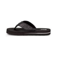 teva Mush II Slippers Kids Black Sparkle 110146