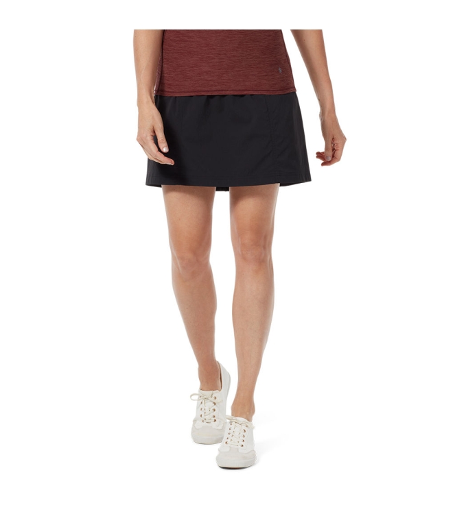 Royal Robbins Royal Robbins Discovery III Skort jet black y35179 037 Jet Black Royal Robbins broeken y35179 037 licht grijs bij Leerentveldvrijetijd.nl