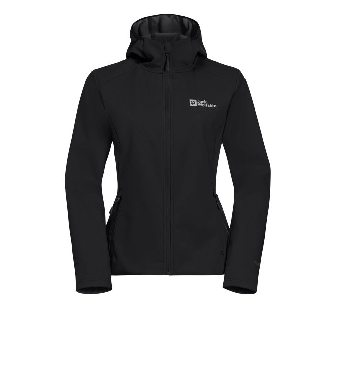 Jack Wolfskin Jack Wolfskin Bornberg Hoody W black 1307692_6000 black Jack Wolfskin jassen 1307692_6000 licht grijs bij Leerentveldvrijetijd.nl