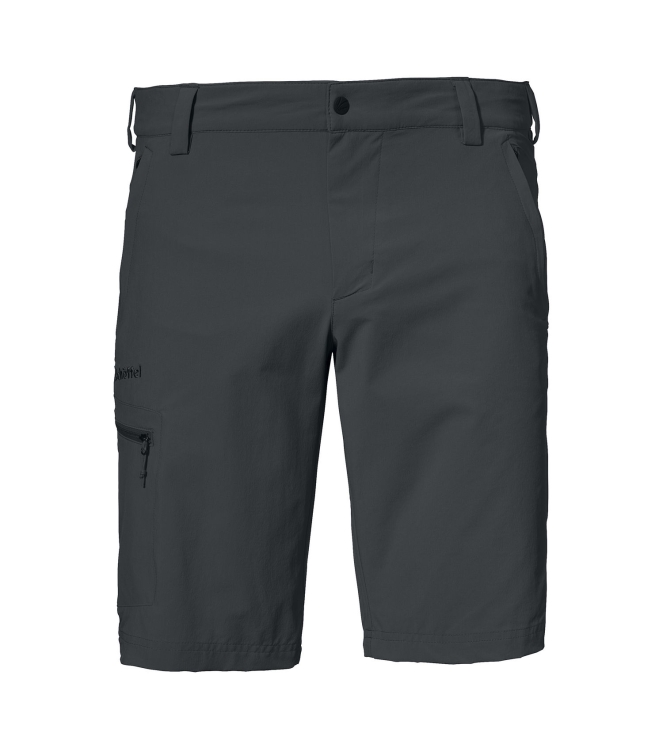 Schöffel Schöffel Shorts Folkstone 9830_asphalt 22511 9830_Asphalt Schöffel broeken 22511 zwart combinatie bij Leerentveldvrijetijd.nl