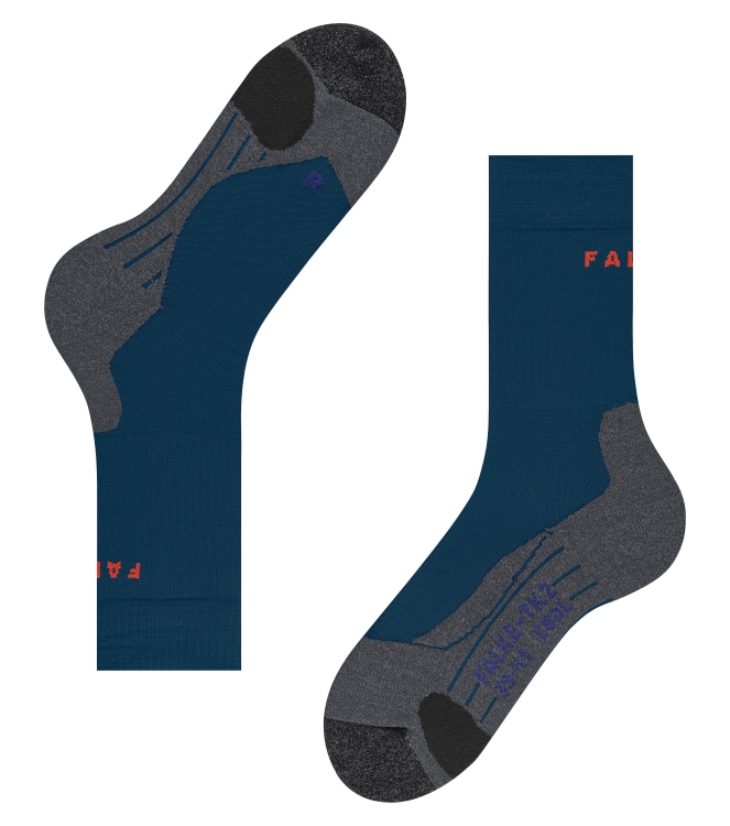 Falke Falke TK2 Cool Heren Sokken 6598_blue pond 16138 6598_blue pond Falke wandelsokken 16138 antraciet bij Leerentveldvrijetijd.nl