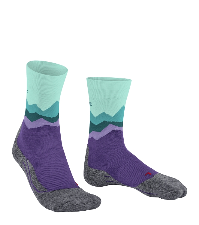 Falke Falke TK2 Explore Women 8683_amethyst 16194 8683_amethyst Falke wandelsokken 16194 blauw combinatie bij Leerentveldvrijetijd.nl