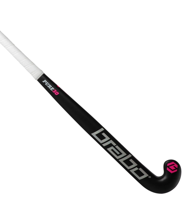 Brabo Brabo G-Force Pure 30 black/shine 315.45240.010 Black/Shine Brabo hockeysticks 315.45240.010 licht grijs bij Leerentveldvrijetijd.nl