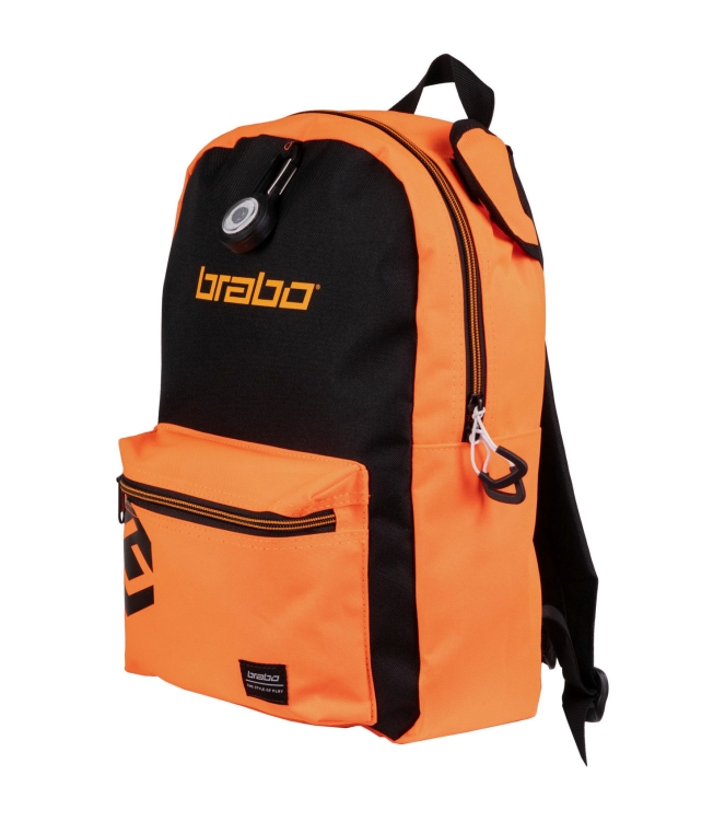 Brabo Brabo BB5000 Backpack Force black/orange 319.45000.040 Black/Orange Brabo hockeytassen 319.45000.040 licht grijs bij Leerentveldvrijetijd.nl
