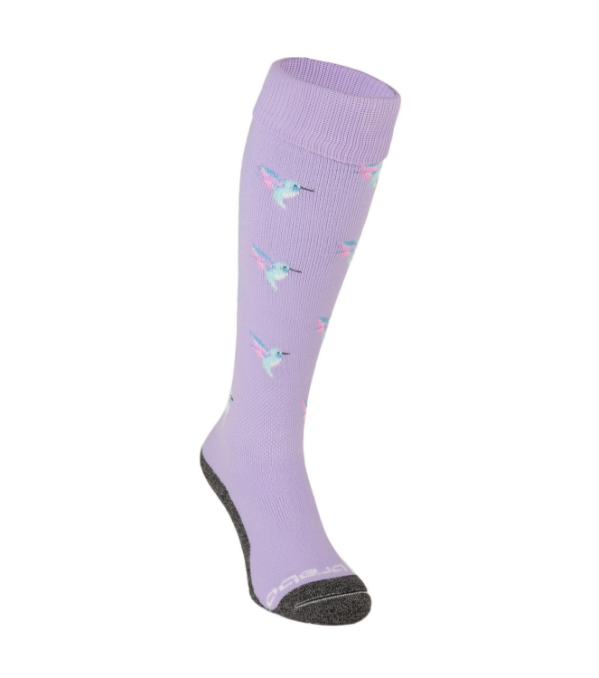 Brabo Brabo BC8660A Socks Hummingbird purple 318.08660.010 Purple Brabo hockeykleding 318.08660.010 blauw combinatie bij Leerentveldvrijetijd.nl