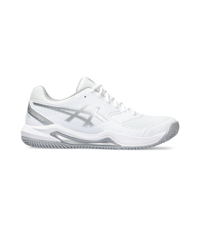 Asics Asics Gel-Dedicate 8 Padel 101_white/pure silver 1042A241 101_White/Pure Silver Asics padel 1042A241 bruin bij Leerentveldvrijetijd.nl