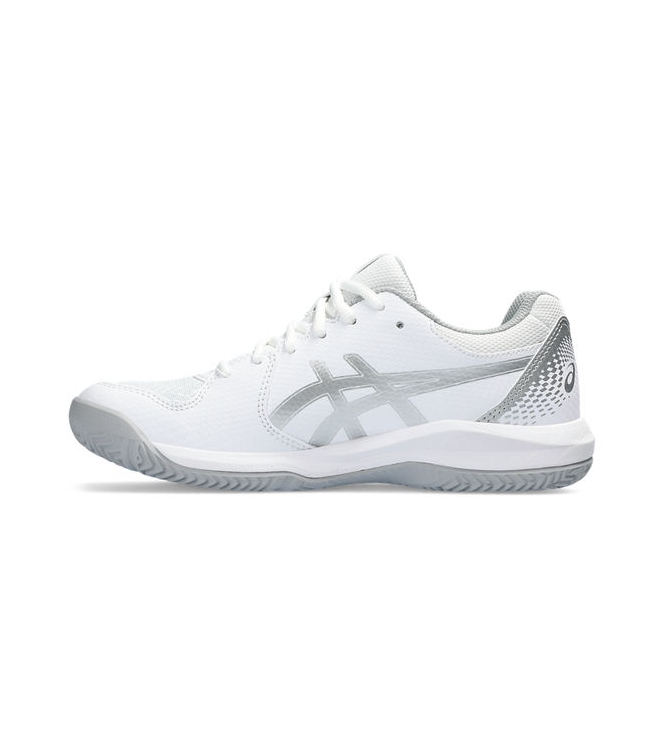 Asics Asics Gel-Dedicate 8 Padel 101_white/pure silver 1042A241 101_White/Pure Silver Asics padel 1042A241 bruin bij Leerentveldvrijetijd.nl