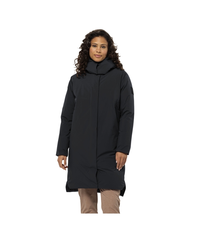Jack Wolfskin Jack Wolfskin Luisenplatz Coat W 6350_phantom 1116121 6350_Phantom Jack Wolfskin jassen 1116121 lichtblauw bij Leerentveldvrijetijd.nl
