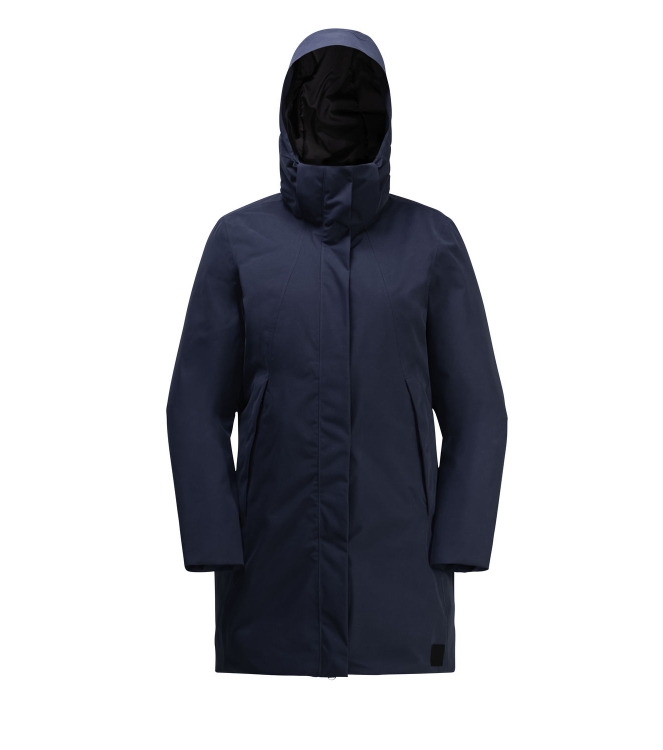 Jack Wolfskin Jack Wolfskin Salier Coat 1010_night blue 1116141 1010_Night Blue Jack Wolfskin jassen 1116141 antraciet bij Leerentveldvrijetijd.nl