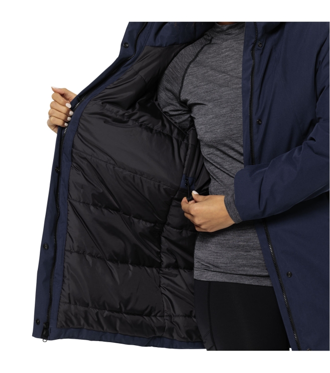 Jack Wolfskin Jack Wolfskin Salier Coat 1010_night blue 1116141 1010_Night Blue Jack Wolfskin jassen 1116141 antraciet bij Leerentveldvrijetijd.nl