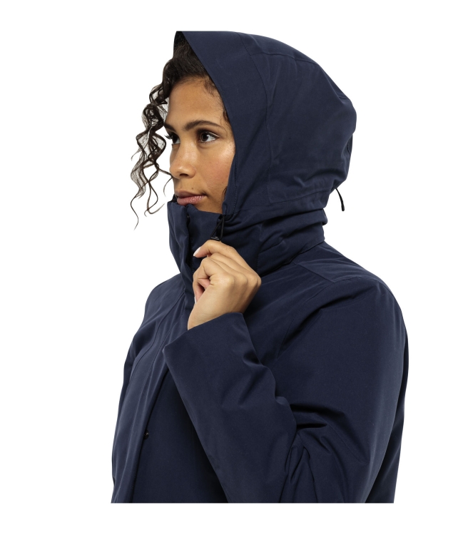 Jack Wolfskin Jack Wolfskin Salier Coat 1010_night blue 1116141 1010_Night Blue Jack Wolfskin jassen 1116141 antraciet bij Leerentveldvrijetijd.nl