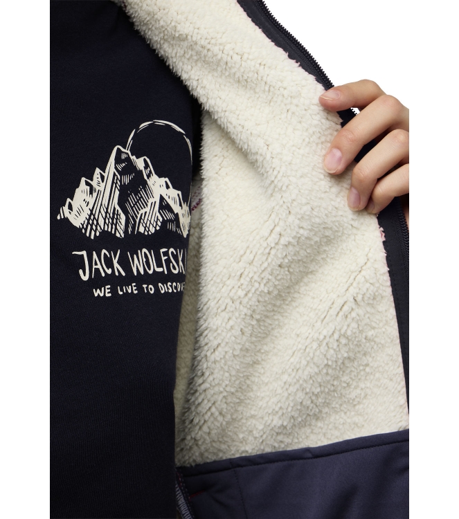 Jack Wolfskin fleeces en truien A60054 antraciet bij Leerentveldvrijetijd.nl
