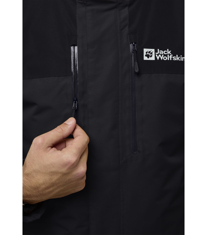 Jack Wolfskin Jack Wolfskin Jasper 3In1 JKT M 6350_phantom A61858 6350_Phantom Jack Wolfskin jassen A61858 lichtblauw bij Leerentveldvrijetijd.nl