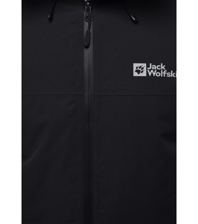 Jack Wolfskin Jack Wolfskin Wisper Ins JKT M 6000_black A61870 6000_Black Jack Wolfskin jassen A61870 licht grijs bij Leerentveldvrijetijd.nl