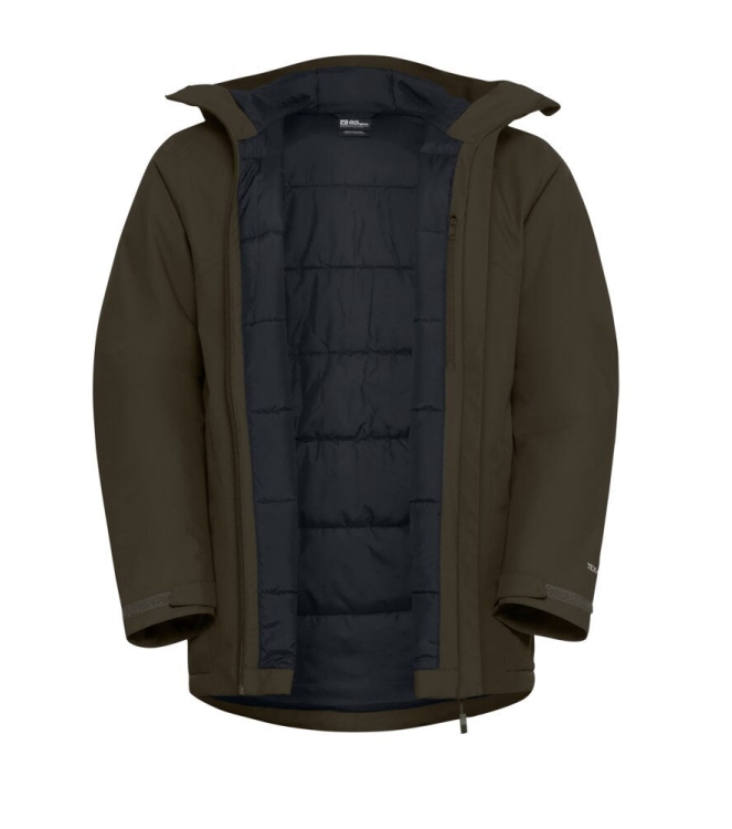 Jack Wolfskin Jack Wolfskin Wisper Ins JKT M e0205_obsidian moss A61870 E0205_Obsidian Moss Jack Wolfskin jassen A61870 blauw bij Leerentveldvrijetijd.nl
