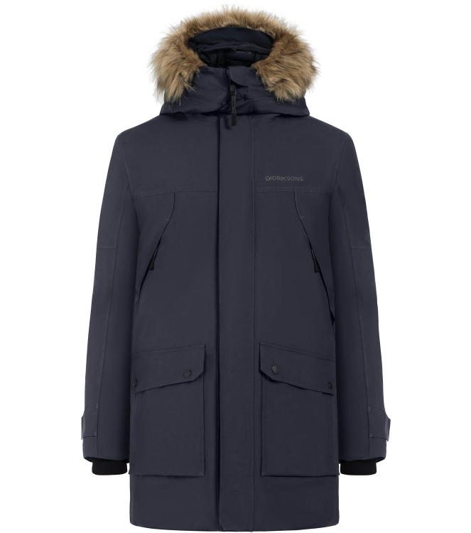 Didriksons 1913 Didriksons 1913 Rick Usx Parka 999_dark night blue 505475 999_Dark Night Blue Didriksons 1913 jassen 505475 antraciet bij Leerentveldvrijetijd.nl