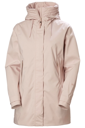 Helly Hansen Helly Hansen W Victoria Mid Length Raincoat Pink Cloud Helly Hansen Helly Hansen W Victoria Mid Length Raincoat Pink Cloud