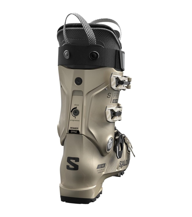 Salomon Salomon S/Pro Alpha 100 W GW br m/b L47639600 Br M/B Salomon wintersport schoenen L47639600 licht grijs bij Leerentveldvrijetijd.nl