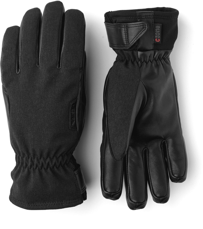 Hestra Hestra CZone Primaloft Inverno - 5 finger 100_black 32330 100_Black Hestra wintersportkleding 32330 licht grijs bij Leerentveldvrijetijd.nl
